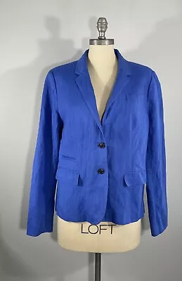 J. Crew Schoolboy Women’s 14 Slim Fit (Run Small) Blue Blazer Suit Jacket • $17