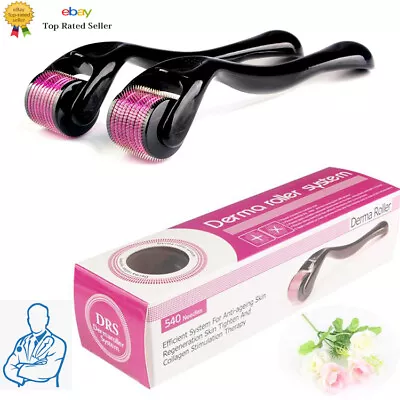 £4.99 • Buy Derma Skin Roller 540 Titanium Micro Needle Anti Ageing Hair Regeneration Growth