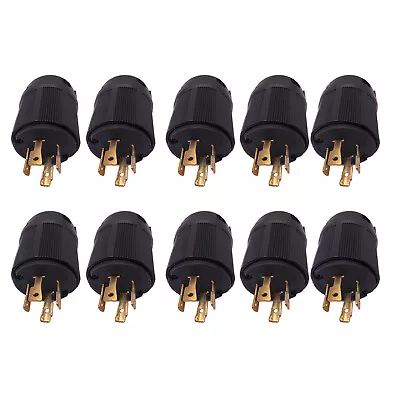 10-pk NEMA L15-30P Male Plug 30A 250V Locking Generator Plug L15-30 • $79.99