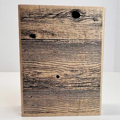 $20.99 • Buy Stampabilities Woodgrain Background Stamp Hard Wood Grain Knot Wall Panel Floor