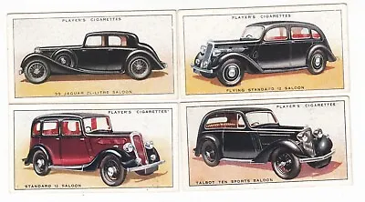 CARS: 4 Vintage 1936 Automobile Cards JAGUAR FLYING STANDARD TALBOT STANDARD • $5.45