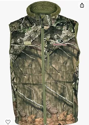 Men’s Mossy Oak Fleece Lined Hunting Vest Size Large • $25