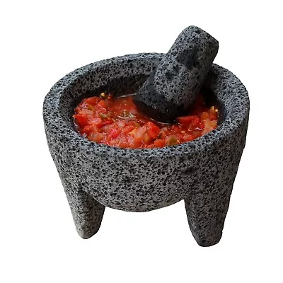 Mexican Molcajete Made Of Black Volcanic Stone 7 In Diameter • $55