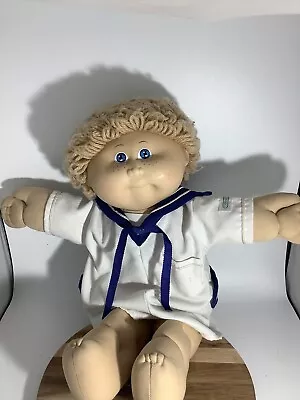 1982 Coleco Cabbage Patch Kid Tan Hair HM 1 Blue Eyes Freckles • $25