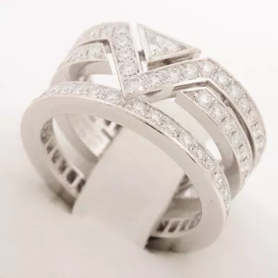 Louis Vuitton Diamond Ring 750(WG) 9.9g 52 Pure V • $9343.61