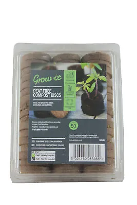 £9.99 • Buy Gardman Grow It Peat Free Compost Growing Discs Garden Sale All Must Go 