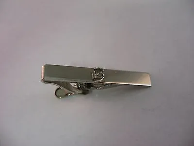Vintage Mens Tie Bar Jewelry: Silver Tone Clear Jewel • $8.99