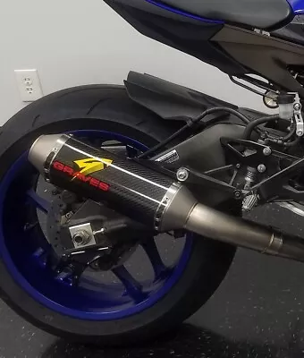 Graves Motorsports Yamaha R1 Full Titanium Exhaust System With Carbon 265mm Sile • $2628