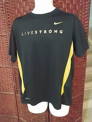 Nike Dri Fit Livestrong T Shirt Men's Large Athletic • $9.44