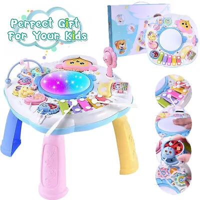 Baby Learning Activity Center Table Toddler Early Education Musical Toys Gifts • £17.90