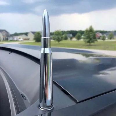 Chrome Aluminum 50 Inch Bullet Antenna For Ford Dodge & Ram 1500 2500 3500 4500 • $15.99