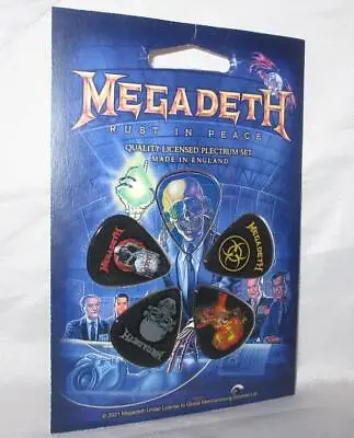 Megadeth Rust In Peace Guitar Pick Set Heavy Metal New • $8.96