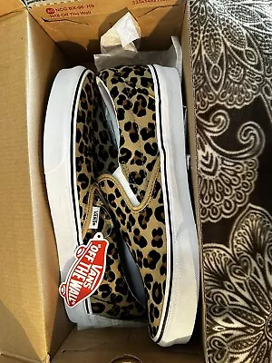 Vans Slip On Leopard 10 • $45