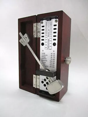 WITTNER Wooden Metronome Super Mini Takuteru Wooden Case Mahogany 880210 • $199.99