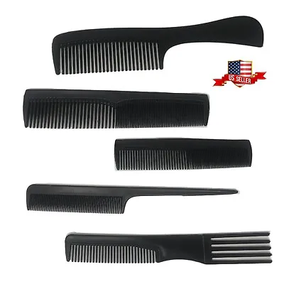 Plastic Comb Set Hair Styling Hairdressing Salon Barbers Combs Men Women 5pcs • $4.55
