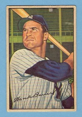 Hank Bauer 1952 Bowman Card #65 No Creases New York Yankees • $13.99