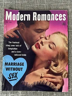 Modern Romances Magazine February 1953 Vintage Pulp Fiction Love Stories • $20.19