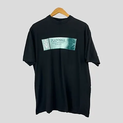 Vintage Madonna Drowned World Tour 2001 T-Shirt Music Memorabilia Queen Pop XL • £69.95