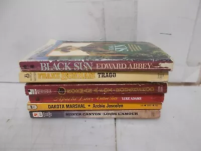 Lot Of 6 Western Paperbacks~ Vintage Copies  Mixed Authors~ Free S&H ~ Lot # 3 • $14.87