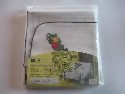 Vintage Rectangle Cloth Tablecloth Strawberries Sears 60 X 92 Inches In Packing • $9.97