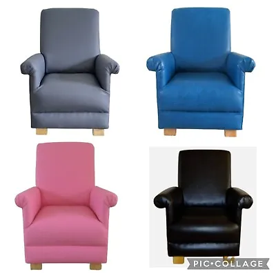 Children's Chairs Faux Leather Fabric Kids Armchairs Child's Small Waterproof  • £119.95