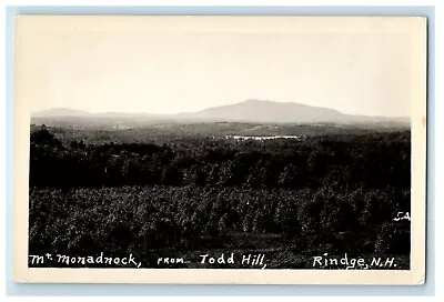 C1940's Mt. Monadnock From Todd Hill Rindge New Hampshire NH RPPC Photo Postcard • $14.98