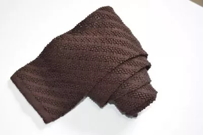 PANCALDI BROWN Men's KNIT Tie W:3  By L:57  MADE IN ITALY • $20