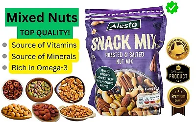 Roasted Salted Mixed Nuts - Olives Pistachios Almonds Cashews Pecan Peanuts • £13.77