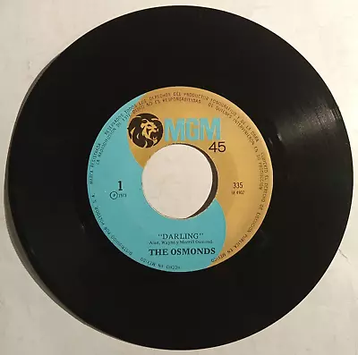 The Osmonds -darling- 1973 Mexican 7  Single Paper Sleeve Pop 70's • $9.99