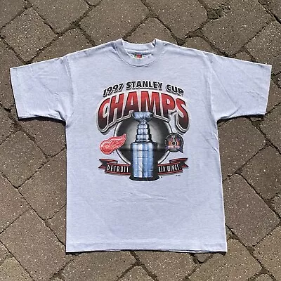 Vintage 1997 Detroit Red Wings Stanley Cup T-Shirt • $40