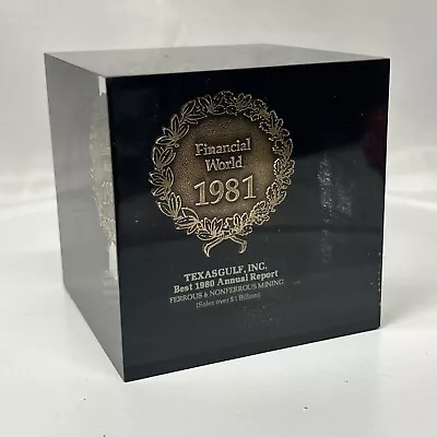 TexasGulf INC. 1981 FINANCIAL WORLD Best 1980 ANNUAL REPORT AWARD -rare • $33.99