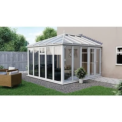 CONSERVATORY - White Full Height Upvc Edwardian To Brighten Up Your Home 4m X 4m • £4850