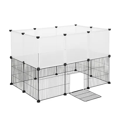 £26.99 • Buy 20 Panels Pet Fence Puppy Rabbit Pen Playpen Exercise Cage Enclosure 107x72x72cm
