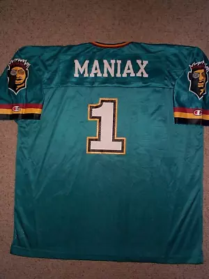 (2001) Memphis Maniax #1 Nfl XFL Football Jersey Adult MEN'S/MENS (L-LARGE-44) • $49.94