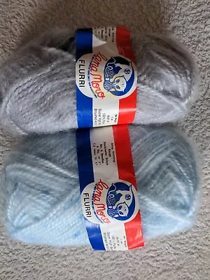 Vintage Lana Moro Yarns ~  FLURRI - Brushed Acrylic ~ As Pictured.Mixed Lot Of 2 • $4