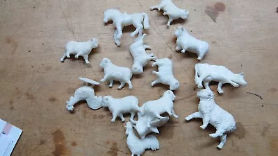 Marx Farm Animals Livestock LOT OF 14 WHITE • $9.99