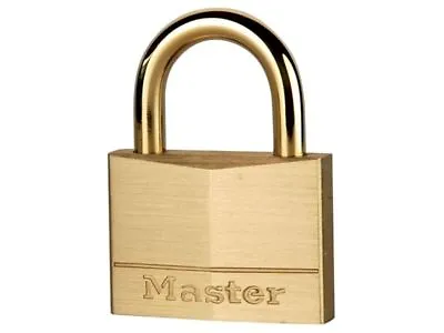 Masterlock 655EURD Solid Brass 50mm Padlock With Brass Plated Shackle • £5.99