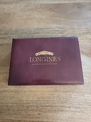 Vtg Longines Wrist Watch Box 10 Worlds Fair Grand Prizes 28 Gold Medal Awards • $27.99