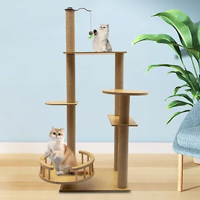 47.2'' Modern  Cat Tree Cat Tower Cat Playing House Condo With Scratching Post • $66.50