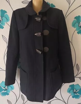 Ladies Black Jacket / Coat Size 8 By Miss Selfridge Lined & Excellent Condition  • £8