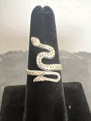 Vintage Sterling Silver Snake Ring S-7 3.14 Grams • $40