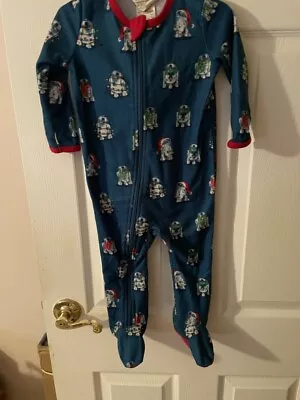 Star Wars Go To Sleep- Holiday Romper Sleeper - Christmas Theme - Size 18 Months • $5.75