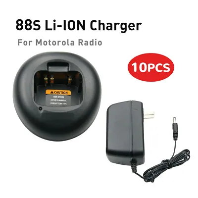 10PC Rapid Li-ion Charger For Motorola PMNN4018 GP88S GP308 P080 PRO-3150 Radio • $260