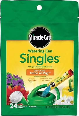 Miracle-Gro Watering Can Singles All Purpose Water Soluble Plant Food - 24 Packs • $16.99