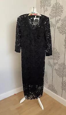 Mamalicious Maternity Dress Black Lace Brand New Size Large  • £19.99