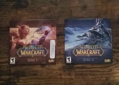 World Of Warcraft PC Disc 1 & 2 Mint Blizzard Entertainment Game • $0.99