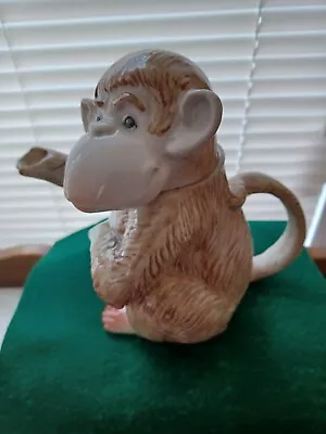 Retro Vintage TAKAHASHI Porcelain Monkey Figural Teapot San Francisco Japan   • $24.99