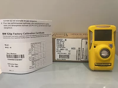 Honeywell BWC2H Single H2S Gas Detector • $75