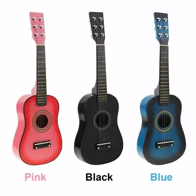 Mini Acoustic Guitar 23  Basswood With Picks 6 Strings Portable Gift For Kids • $31.45