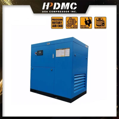 $9898 • Buy 460V 50HP 3PH Industrial Rotary Screw Air Compressor 100-125PSI 219-198CFM 8Bar